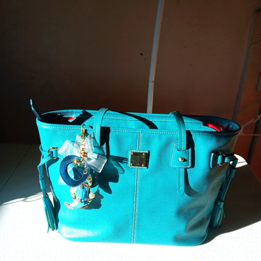 Dooney & Bourke Turquoise Tote Bag